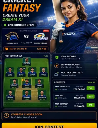 Wwws29bet (s 29 bet) fantasy cricket & matchday visual 3